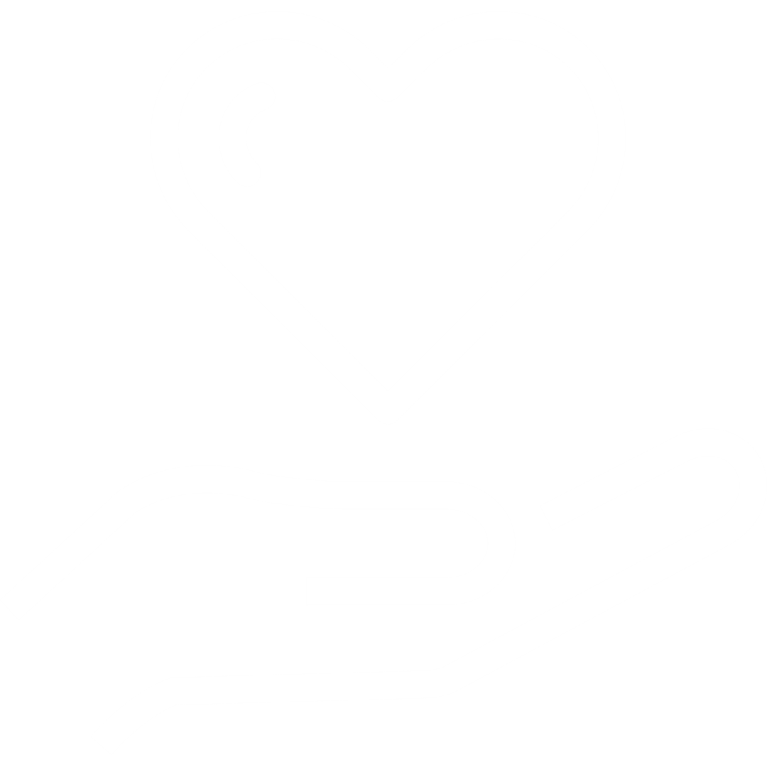 Icoon van een hand met een hart